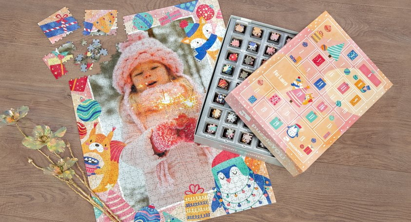 Puzzle ako Adventný kalendár