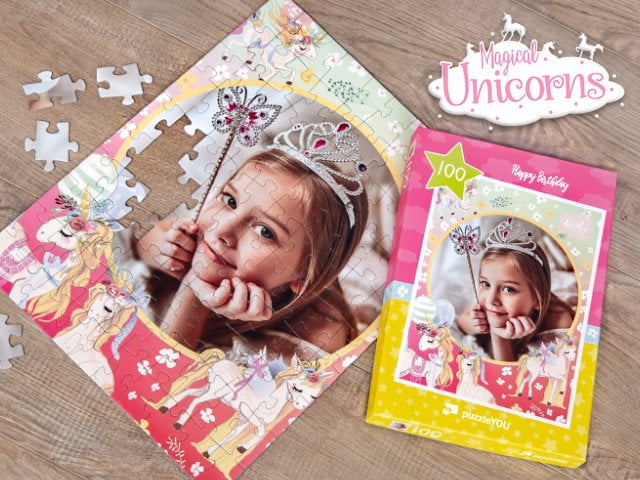 Jednorožce puzzle pro děti